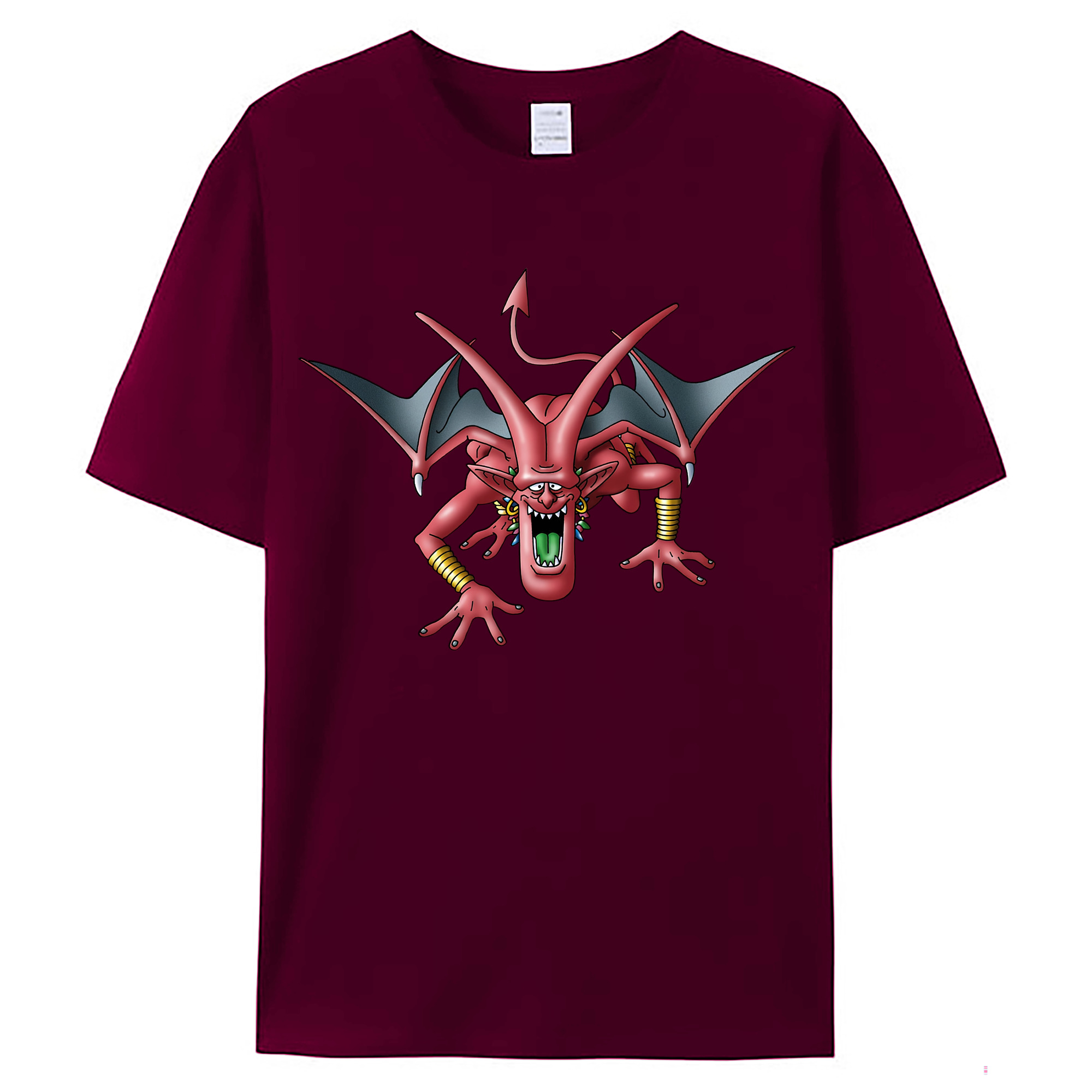 （画像用） ドラゴンクエスト Doragon Kuesuto Dragon Quest レディースカジュアルプリントTシャツ（綿100％）